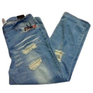 VIP Rip & Repair Distressed Front & Back Jeans